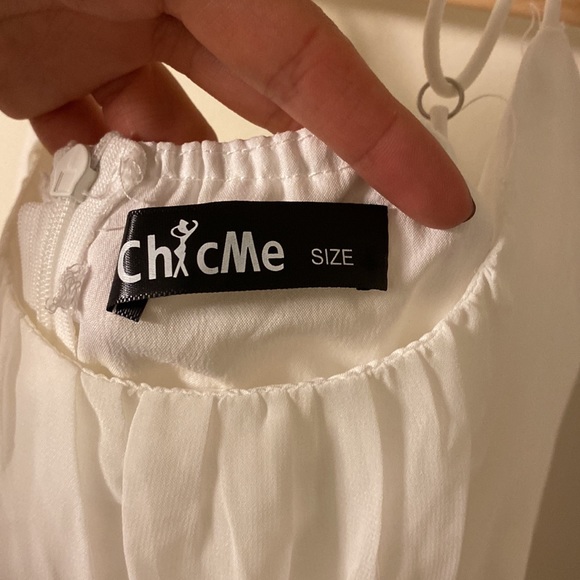 White butterfly zip dress - Picture 3 of 3